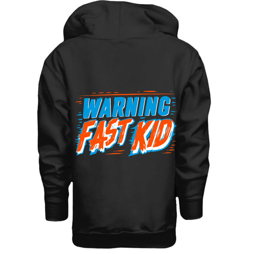 Warning Fast Kid Hoodie